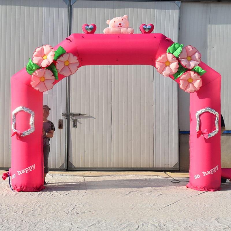 晋城粉色婚礼拱门